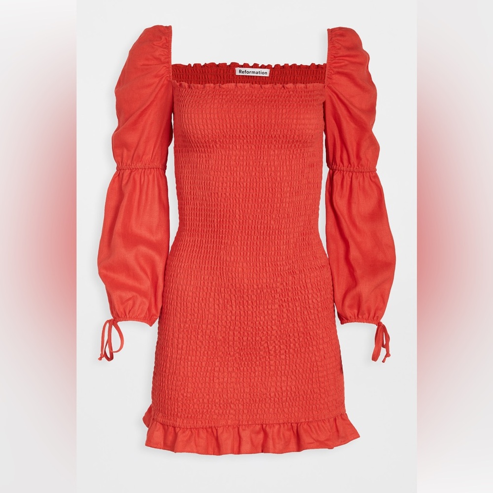 Reformation Hilary Dress in Hot Day, NWT